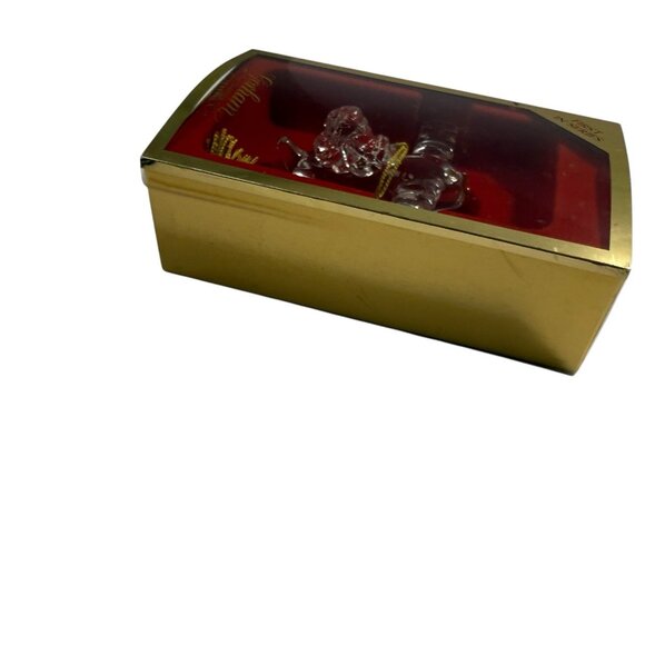 Gorham Crystal Santa Airplane Ornament Aviator Christmas First In Series - Picture 7 of 8